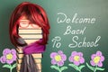 Welcome back to school! Education funny concept Royalty Free Stock Photo