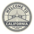 Welcome California, United States Royalty Free Stock Photo