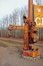 Welcome Chetynd British Columbia, Canada Sign