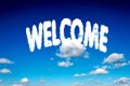 Welcome clouds Royalty Free Stock Photo