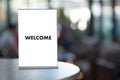 Welcome concept communication business open welcome to the team