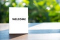 WELCOME Concept Communication Business open welcome to the team Royalty Free Stock Photo