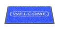 Welcome doormat on white Royalty Free Stock Photo