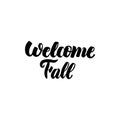 Welcome Fall Handwritten Calligraphy