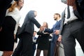Welcome and handshake of business partners in the office. Royalty Free Stock Photo