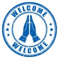 Welcome hindu sign