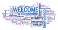 Welcome international languages Royalty Free Stock Photo