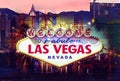 Welcome in Las Vegas Royalty Free Stock Photo