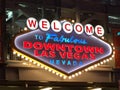 Welcome Las Vegas sign Royalty Free Stock Photo