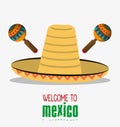 Welcome mexico hispanic travel tourism invitation