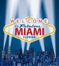 Welcome miami Royalty Free Stock Photo