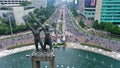 Welcome Monument. Monumen Selamat Datang at Hotel Indonesia Roundabout Bundaran HI