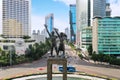 Welcome monument on Sudirman road