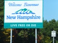 Welcome, New Hampshire Royalty Free Stock Photo