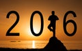 Welcome the new year - 2016 Royalty Free Stock Photo