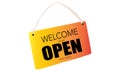 Welcome we are open please come in vector image Royalty Free Stock Photo