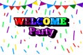 Welcome party Poster and Banner Card