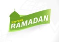 Welcome Ramadan greetings background. Royalty Free Stock Photo