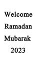 Welcome Ramadan ul Mubarak 2023 Greeting banner with beautiful green background for social media
