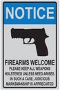 Welcome reminder for owners of firearms