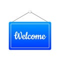 Welcome. Roor sign. Welcome to the team. Join our team. Vector illustration. Royalty Free Stock Photo