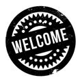 Welcome rubber stamp