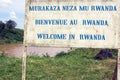 Welcome in Rwanda Royalty Free Stock Photo