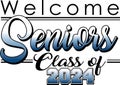 welcome seniors class of 2024 dark blue