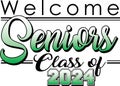 Welcome Seniors Class of 2024 Banner green