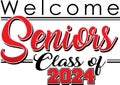 welcome seniors class of 2024 red