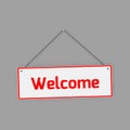 Welcome sign board Royalty Free Stock Photo