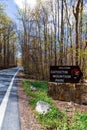 Welcome Sign at Catoctin Mountain Park Royalty Free Stock Photo