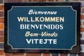 Welcome Sign in Different Languages Royalty Free Stock Photo