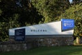 Welcome Sign at the Entrance to Heriot Watt University