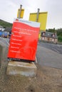 Welcome sign at ferry boat terminal