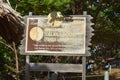 The Welcome Sign at the Galera Point or Toco Lighthouse, Trinidad and Tobago