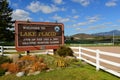 Welcome Sign in Lake Placid, New York, USA Royalty Free Stock Photo