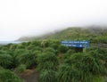 Welcome sign Macquarie island, subantarctic Australia