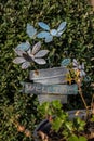 Welcome sign near the entrance to the house Royalty Free Stock Photo