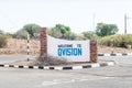 Welcome sign at Oviston