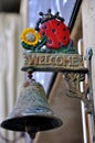 Welcome sign in a restaurant Royalty Free Stock Photo