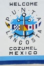 Welcome Sign To Cozumel Mexico Royalty Free Stock Photo