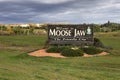 Welcome sign to Moose Jaw, Saskatchewan, Canada