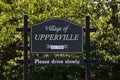 Welcome sign to Upperville Virginia