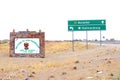 Welcome signage Keetmanshoop Mariental, Namibia Royalty Free Stock Photo