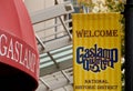 Welcome signs in Gaslamp quarter