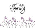 Welcome spring design. Great for a sell-out, banner, frame, website, landing page, flyer, postcard, print or email.