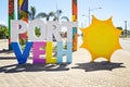 Welcome structure at the entrance of the city of Porto Velho wit