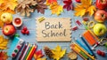 Back to School Classroom Decor A Vibrant Festive Scene for Seasonal Greetings and Personalized Messages