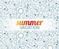 Welcome summer card with summer typography message Royalty Free Stock Photo